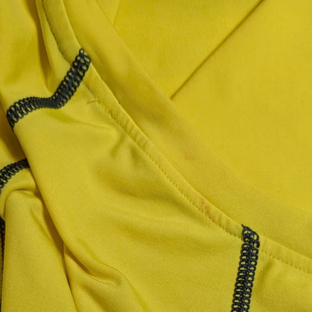 Adidas Medium Climacool Yellow and Gray Shirt Men's Active Workout